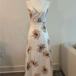 Floral White Maxi Dress
